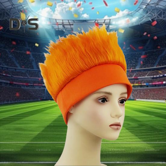 Hairy Costume Headband Empty Top Design Headband Wig Decor Elastic Soft Headgear Ball Fan Hair Accessory