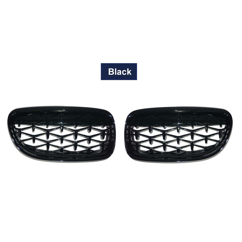 2PCS Auto Kidney Grille Replacement Meteor Grill for BMW E90 E91 3 Series 2009-2012 Front Diamond Racing Grills Car