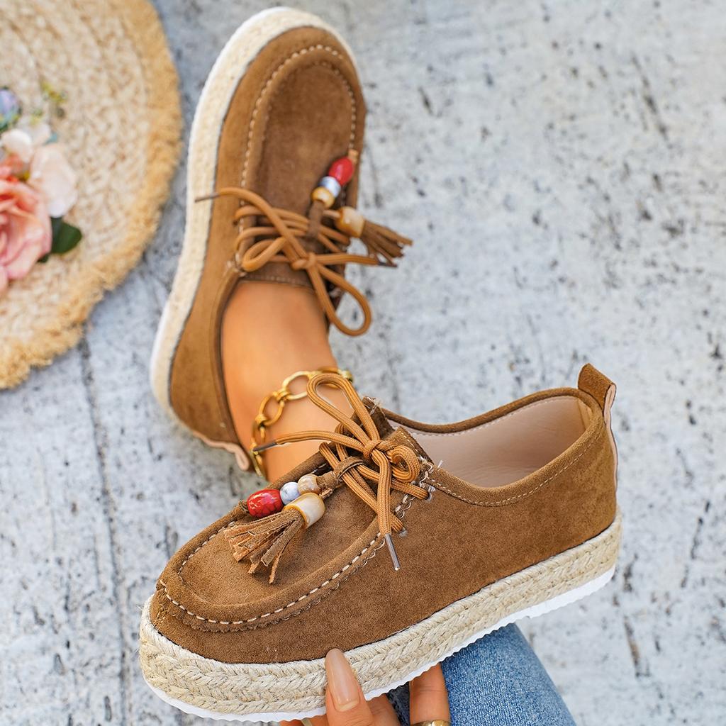 Fashion 2025 Autumn Women Sneakers Slip-On Soft Style Flats Lace Up Casual Comfortable Shoes Anti-slip Outdoor Sneakers Zapatos De Mujer