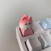 Очаровательные Креативные 3D Колпачки Клавиш Кошка для Девочек - Розовый Мультяшный Дизайн Животного