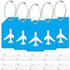 1PCS Plane Style  Luggage Tags Women Travel Accessories Silica Gel Suitcase ID Address Holder Baggage Boarding Tag Bag Label