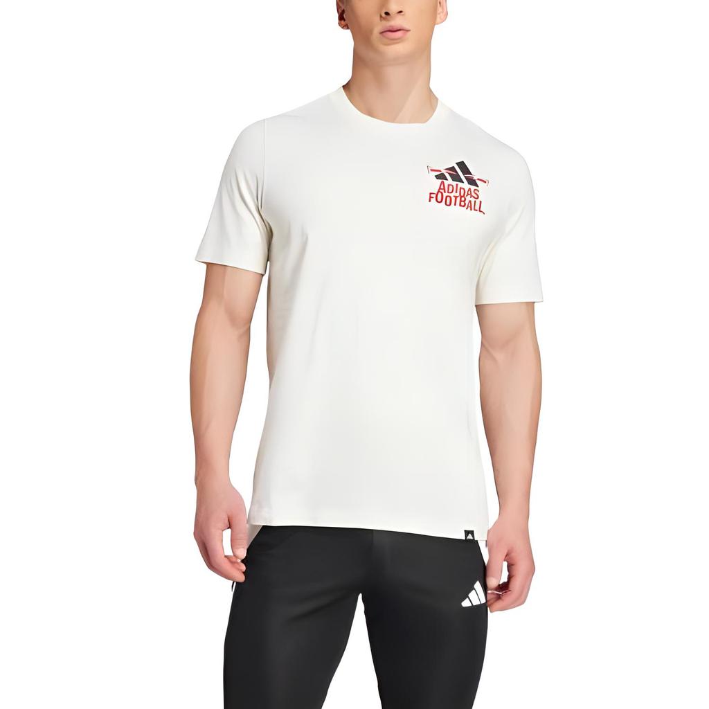 adidas Графическая футболка Off White Мужская уличная одежда JD8215