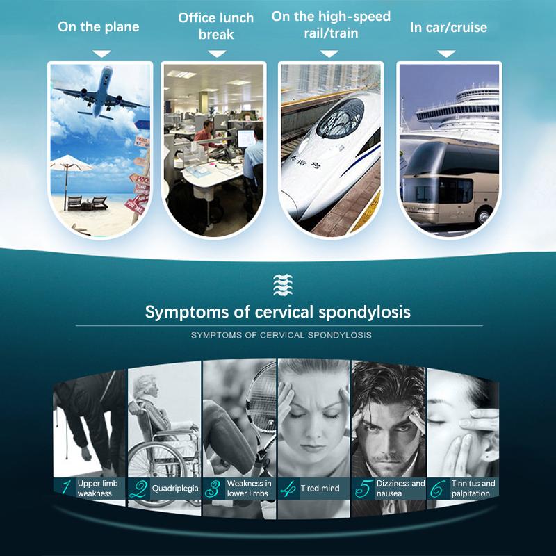 Soft Support Neck Pillow Vc Shape Neck Protection Pillows Relief Orthopedic Pain Portable Travel Office Car Comfy Sleep Headrest