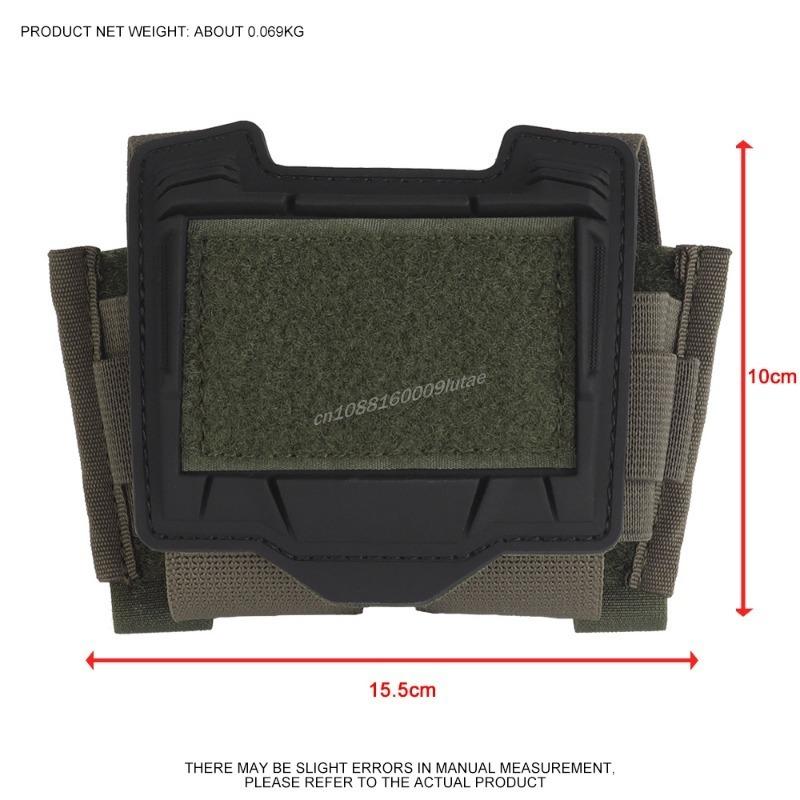 Tactical Helmet Bridge Battery Pack Storage Sub-Pouch NVG PVS31 Battery Pouch PTT Cable Box MOLLE Fast Helmet Counterweight Bag
