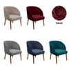 Чехол на кресло Velvet Armchair Stretch Dining Chair Slipcovers Accent Curved Office Chairs Covers Elastic House De Chaise Seat Case Home