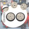 2 Pieces Air Compressor Wheels for Easy Mobility Practical Repairing Wear Resistant Replacement