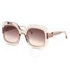 Philipp Plein Brown Gradient Square Ladies Sunglasses Spp065s 07t1 55