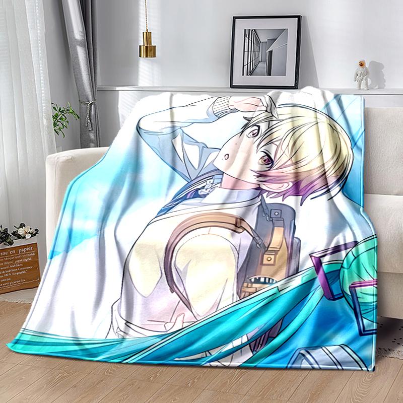 1pc Blanket Tenma Tsukasa Print Design, Lightweight Blanket for Sofa, Bed- Soft &Warm, Gift for All Seasons like Christmas, Halloween