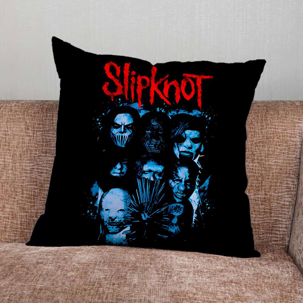 Наволочка для подушки с изображением рок-группы Slipknot Для дома, спальни, автомобиля, офиса, гостиной, чехол на подушку для дивана