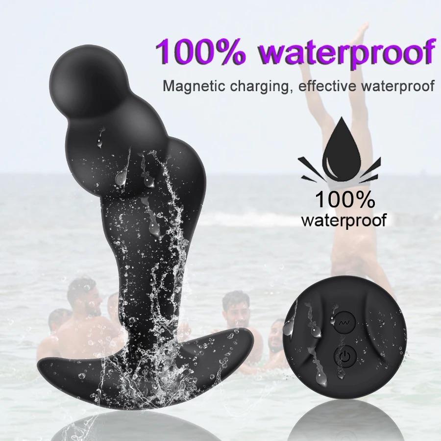 Вибратор-анальная пробка с вращением на 360 градусов, массажер простаты, вибрирующая анальная пробка, мастурбатор, товары для взрослых, секс-игрушки для мужчин/женщин, тренажер