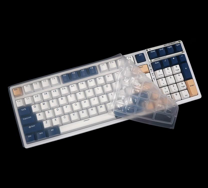 Silicone Transparent Keyboard Cover Skin Protector Guard For Aula F99 F98 Wireless Bluetooth Mechanical Gaming Keyboard