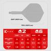 TARGET Стандартное оперение для дартса Оперение 3M Прозрачное K-Flex №2