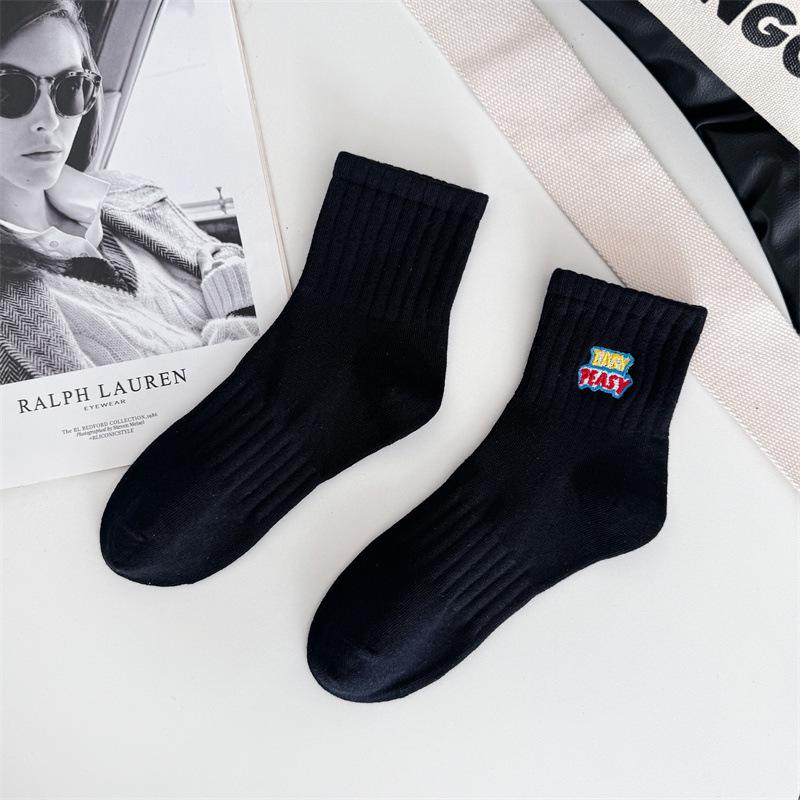 Cityboy Корейский тренд Письмо Носки для скейтборда - Унисекс, Дышащие, Средней длины