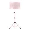 Portable Metal Music Stand Detachable Musical Instruments for Piano Violin Guitar Sheet Music Accessaries Black/Pink