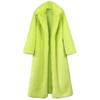 Winter Women Casual Faux Fur Coat Long Jacket Trendy Cardigan Solid Color High End Fashion