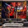 Wall Hanging Tapestry Custom NameLamine Yamal Pattern Personalized Printed Fabric Wall Decor