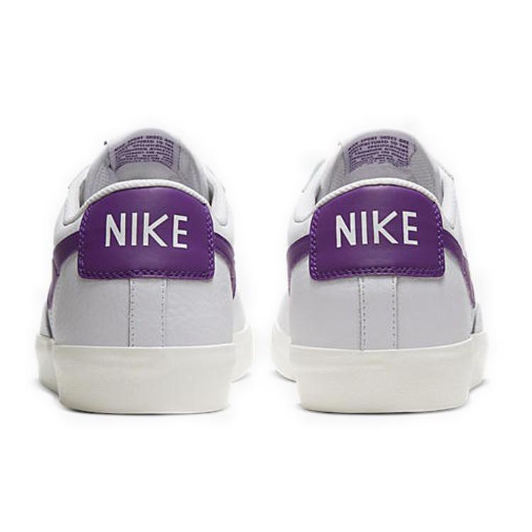 Nike Кроссовки Blazer Low Кожаные Бело-Фиолетовые CI6377-103
