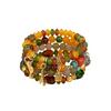 Women's Bohemian Beaded Heart-Shaped Iron Tower Owl Bracelet
