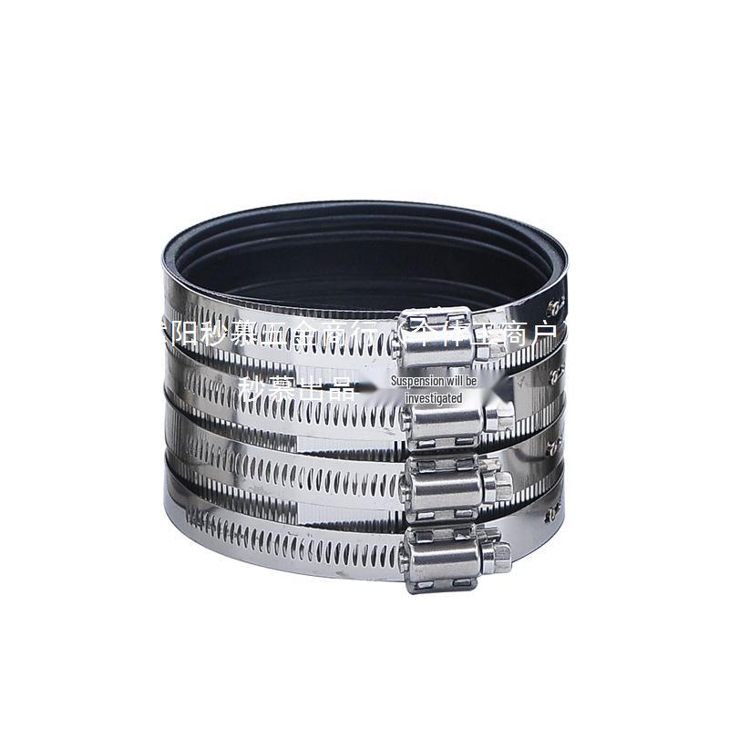 Прочная гибкая зажимная трубка из нержавеющей стали и чугуна для канализационных и дренажных труб