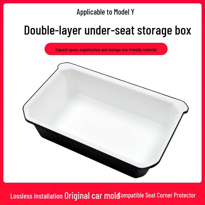Tesla Model Y Rear Under-Seat Storage Box Upgrade