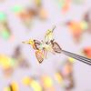 New Nail Decals Nail Art DIY Nail Stickers 3D Butterfly Holographic Adhesive