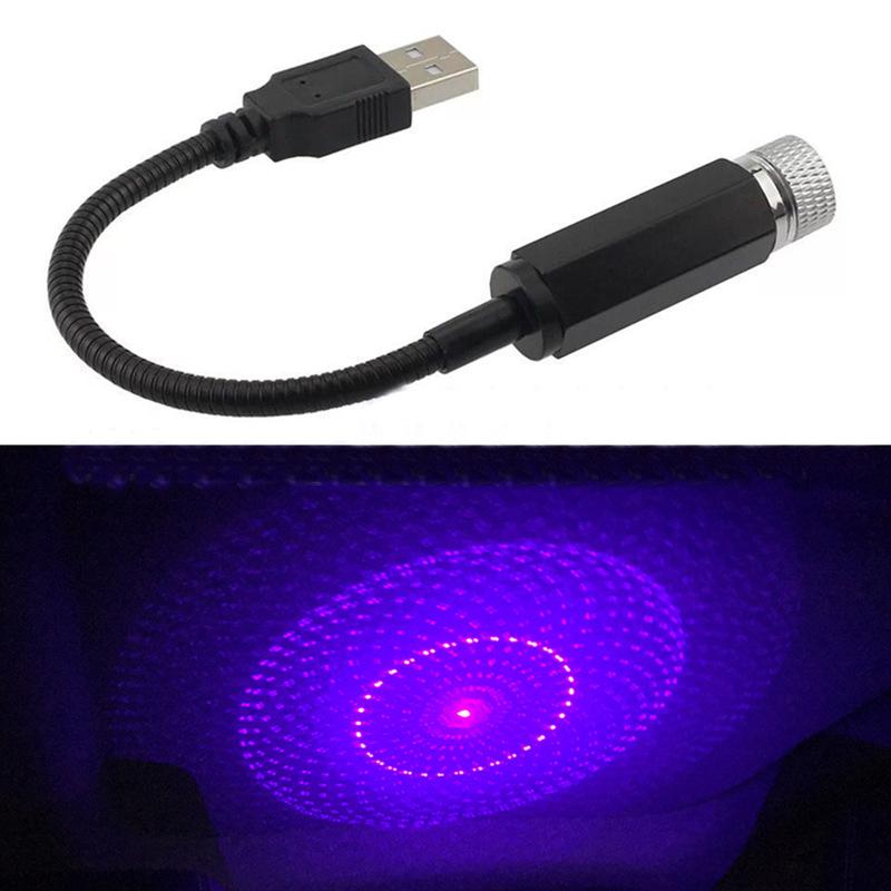 USB Автомобильный Проектор Светодиодный Проектор Звездного Неба Романтические Автомобильные Аксессуары Декоративный Интерьер Автомобиля Потолочный Звездный Свет