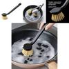 Nonstick Cookware Cleaning Brush With Long Handle And Durable Plastic Construction