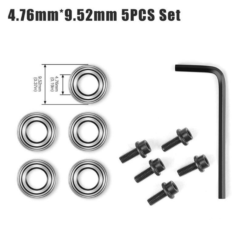 Шариковые подшипники для фрезерной фрезы, направляющие, набор ключей для подшипников, комплект принадлежностей 4,76 мм, 6,35 мм, 12,7 мм