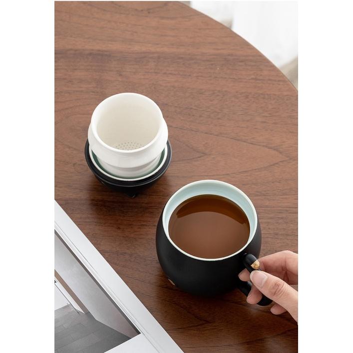 300 мл Милая керамическая кружка с котиком Креативная офисная чашка с крышкой и фильтром Чайная чашка