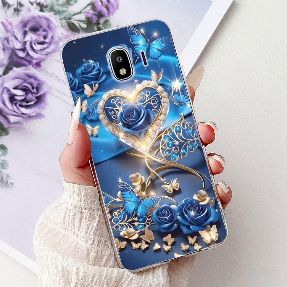 Чехол для Galaxy J4 2018 SM-J400F Модный расписной чехол Мягкий силиконовый чехол для телефона Для Samsung Galaxy J4 2018 Fundas Capa Сумки