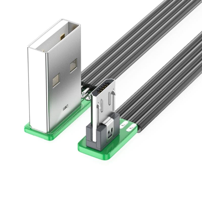 Прямой USB 2.0 на USB 5-контактный кабель Быстрая зарядка 480 Мбит/с Передача данных Гибкий силиконовый шнур для телефона