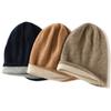 Cashmere Hat Autumn and Winter New Style Unisex Casual Ear Protection Pile Hat Fashionable Knitted Color Matching Hat