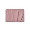Elegant Foldable Wallet Multiple Card Slots Korean Style Mini Coin Purse PU Leather Solid Color Wrinkled Card Holder Outdoor