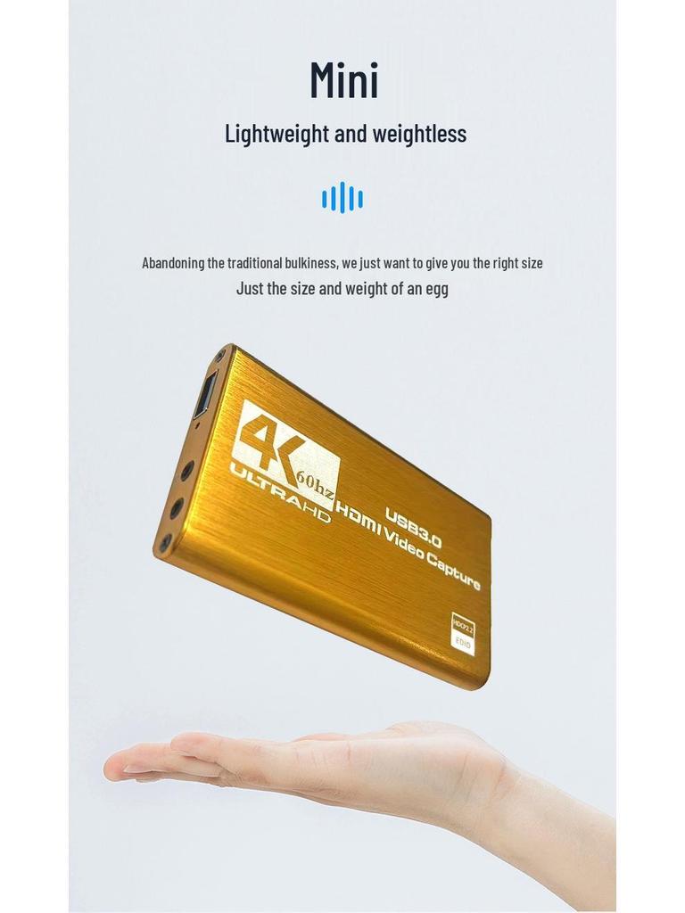 Карта захвата HD-видео USB 3.0 HDMI для мобильного и ПК-гейминга, прямой трансляции, записи, совместимая с чипом 2131 Захват HDTV