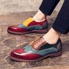 Fashion Luxury Dress Shoes Men Casual Shoes  Brand Fashion Formal Shoes Men Bullock Business Office Club Oxford Shoes Loafers Shoes Men