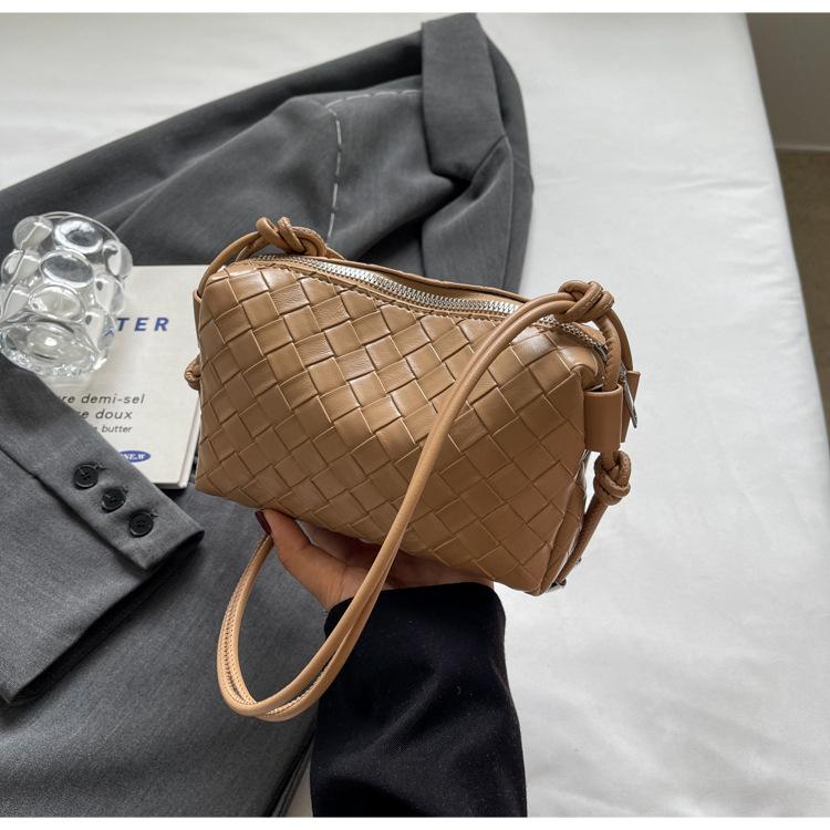 Новая популярная простая сумка через плечо, нишевый дизайн, плетеная сумка, женская модная сумка для покупок, для поездок на работу, сумка-мессенджер