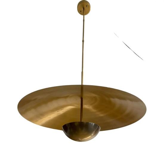 Подвесной светильник из латуни, современный подвесной потолочный светильник для гостиной, столовой, кухни, золотой купольный светильник для домашнего декора