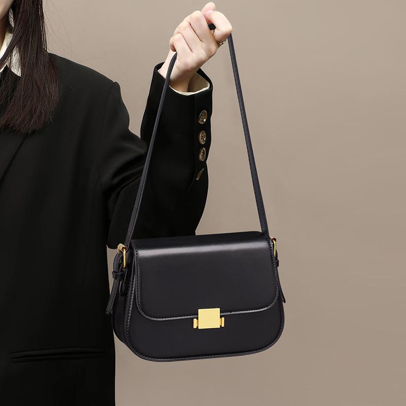 All-match Autumn New Crossbody Bag Genuine Leather Light Luxury High-end Armpit Bag Commuting Bag