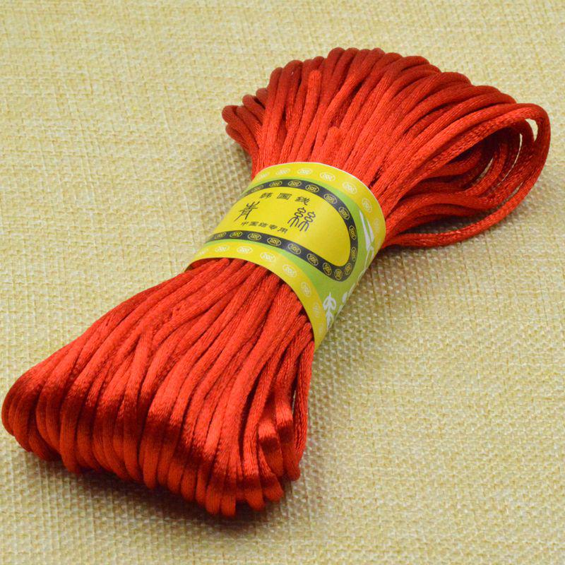 No. 5 Chinese Knotted Wire 20M Braided Thread Red Rope Bracelet Handmade Diy Accessories Materials
