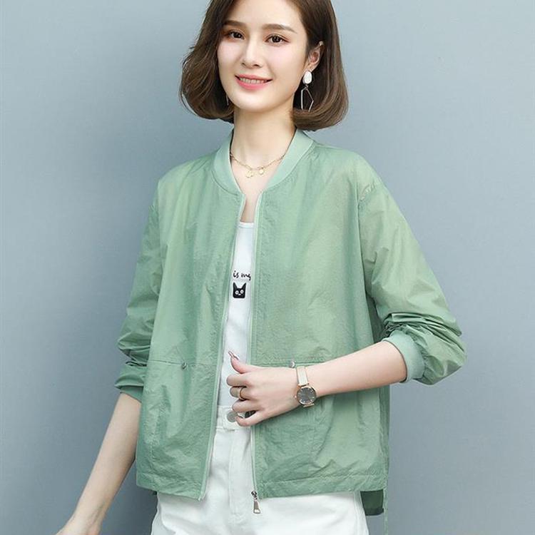 Лето-осенние женские куртки с длинными рукавами, легкие женские короткие куртки, повседневные универсальные рубашки с защитой от солнца