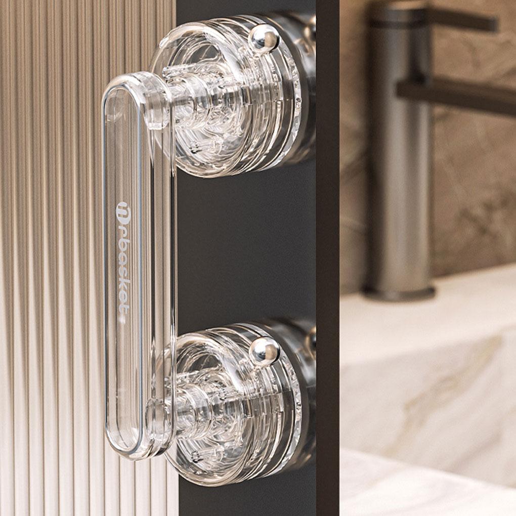 Прочный устойчивый поручень для двери в ванную комнату, ручка для двери из АБС-пластика для установки чашки в ванную комнату, скользящая чашка