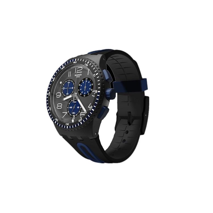 Swatch Мужские черные часы 42 мм SUSB406 SUSB406