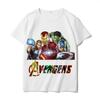 Super Heroes Team Printed Cotton TShirt for Unisex Casual Short Sleeve Shirt