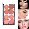 Mineral Pigment Blendable Makeup Supplies 8 Colors Silky Powder Finish Beauty Blush Palette