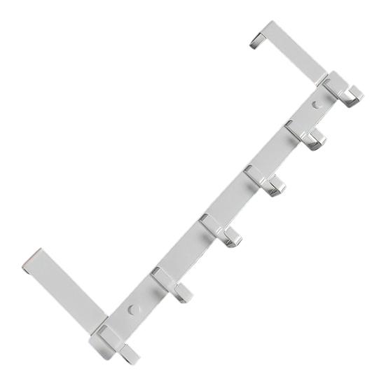 Стеллаж для хранения над дверью с 6 крючками, прочный, нержавеющий, компактный органайзер, вешалка для пальто, вешалка для полотенец, товары для дома