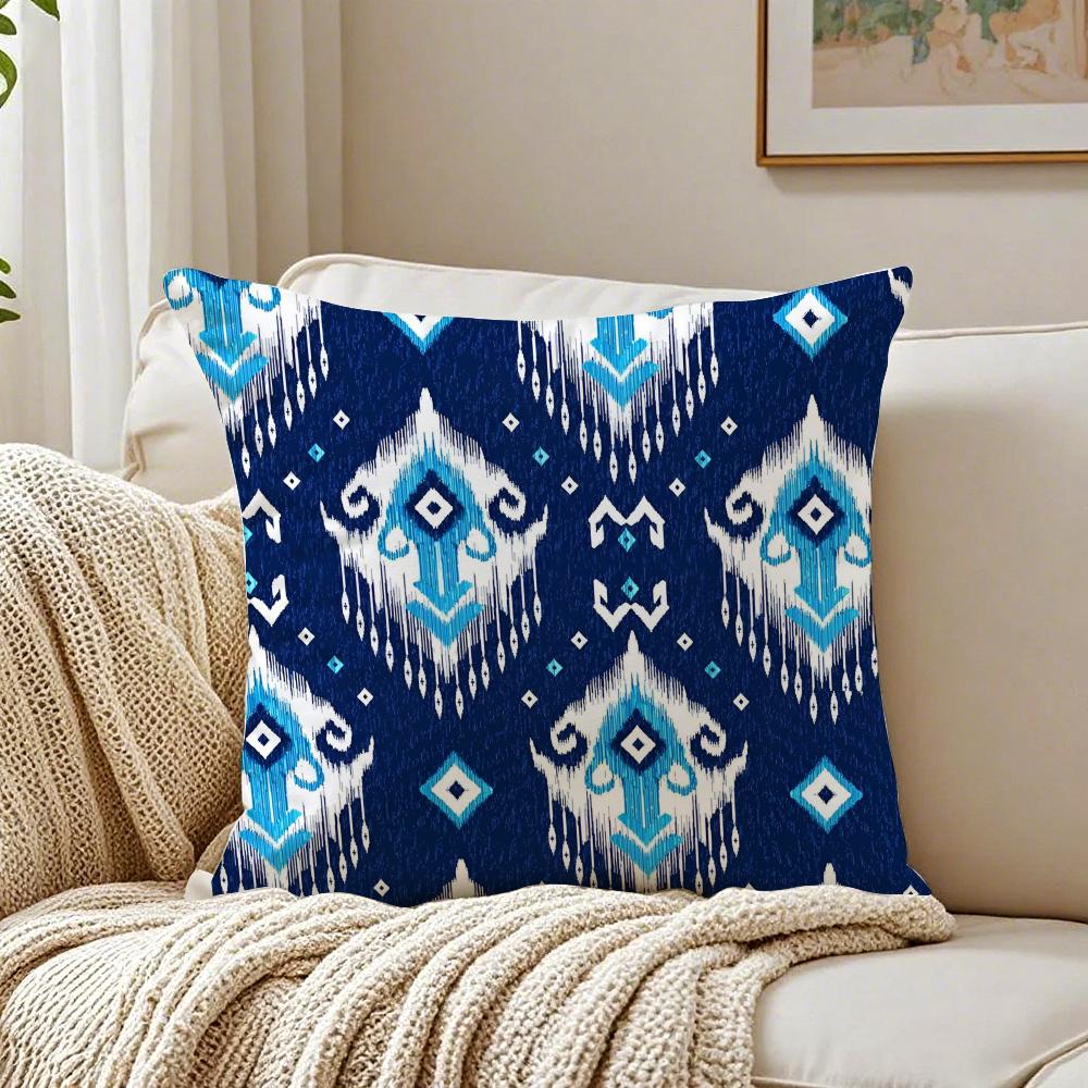 Russian Doll Pattern Art Cushion Cover Linen Pillowcase Soft for Sofa Bed Home Room Decor