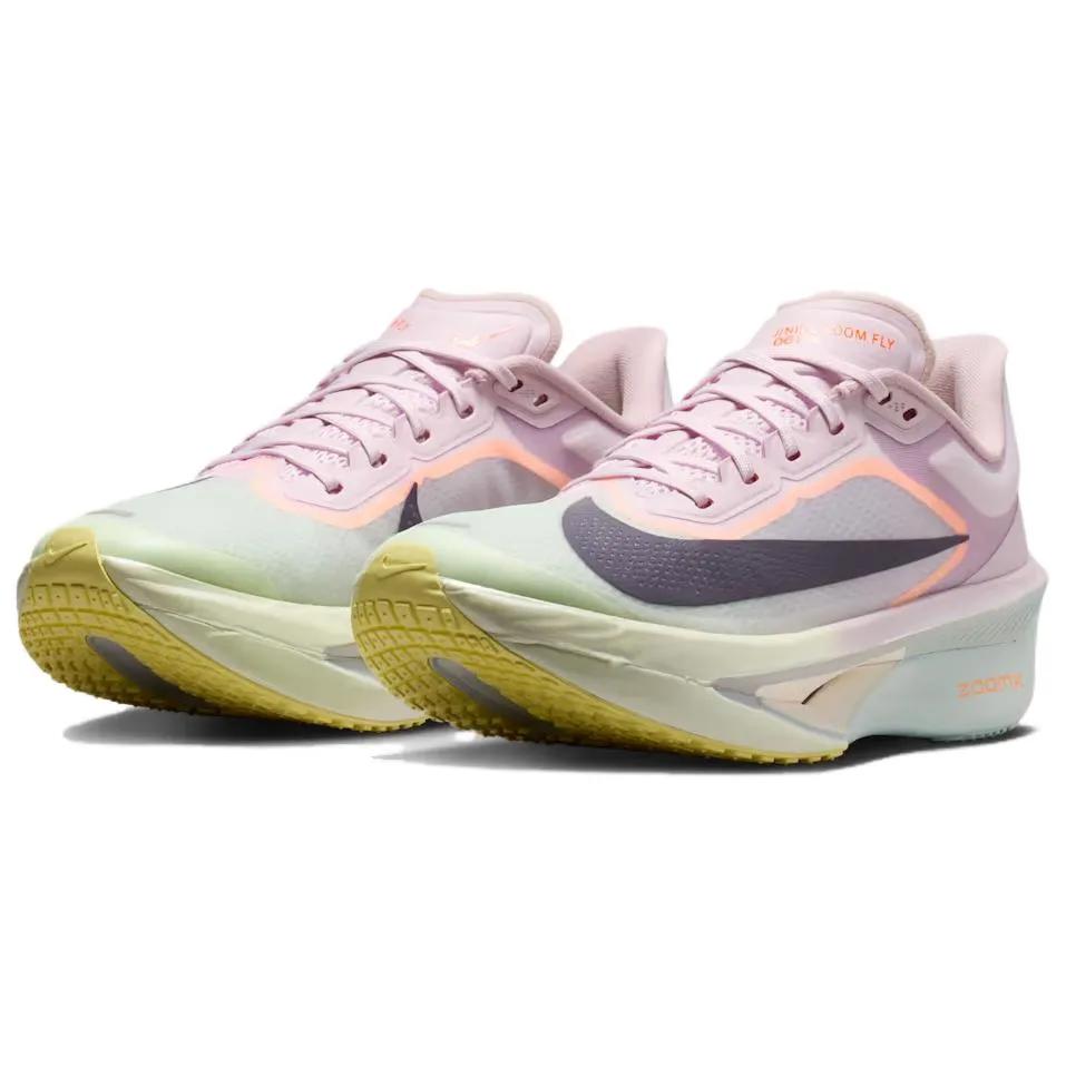 Nike Womens Zoom Fly 6 Road Racing 'Bleached Lilac Volt Tint Hyper Crimson Purple Dynasty' (women's sizes)