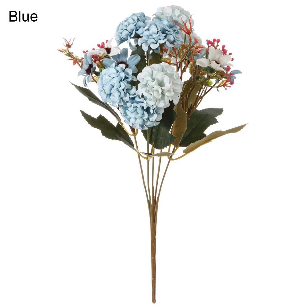 Bridal Bouquet Home Decoration Artificial Hydrangea Floral Arrangement Lifelike Plants Silk Daisy