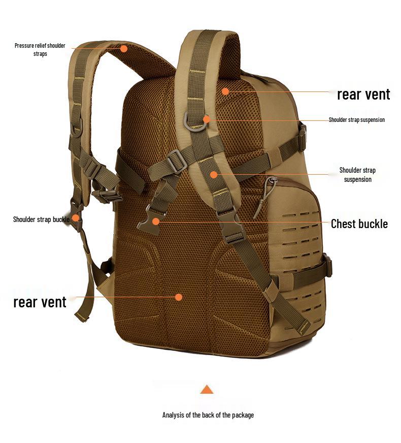 Cross-Border Outdoor Multifunctional Tactical Backpack - Large Capacity, Breathable, and Durable for Mountaineering