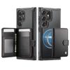 2 в 1 Съемный держатель для карт Кожаный чехол для Samsung Galaxy S25 Ultra Edge S24 Plus S23 S22 S21 A56 A16 A36 5G Магнитная крышка